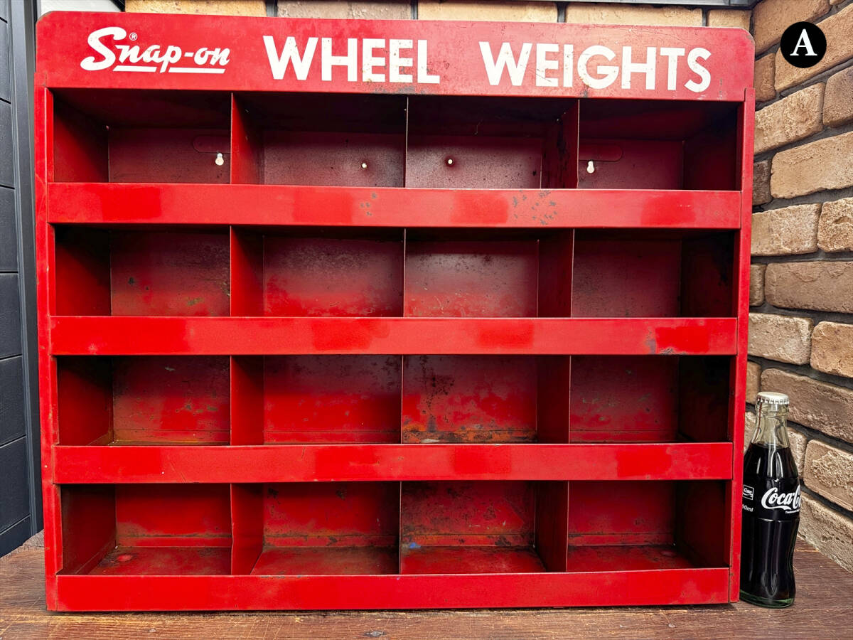 1970年代製 スナップオン ホイール ウエイト キャビネット やれ感強 KRD-401 ビンテージ 旧ロゴ 工具箱 Snap-on Snap on拍卖