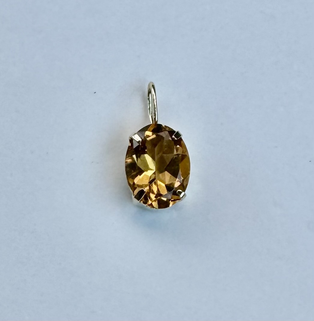 シトリンペンダント K18ペンダントトップ シトリンペンダント 送料無料拍卖