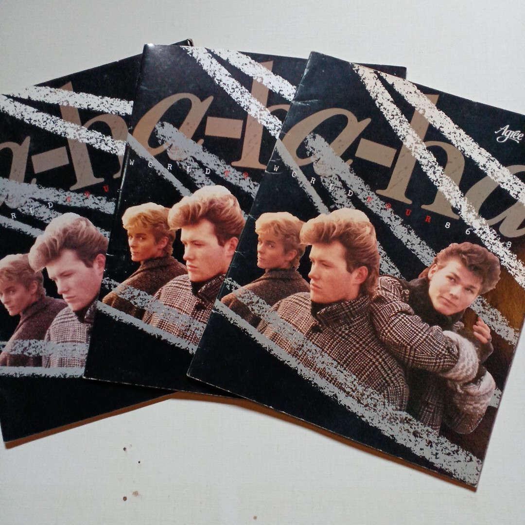a-ha ワールドツアー WORLD TOUR 86~87 パンフ 日米英 三種類 3冊拍卖