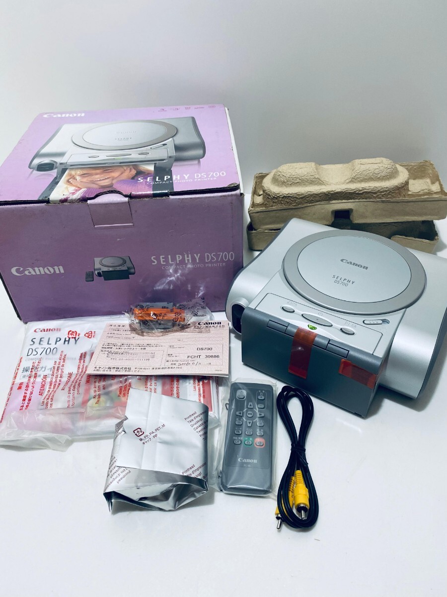 美品 Canon キャノン SELPHY セルフィー DS700 コンパクトフォトプリンター ヴィンテージ品 動作未確認 箱付(D-52)拍卖