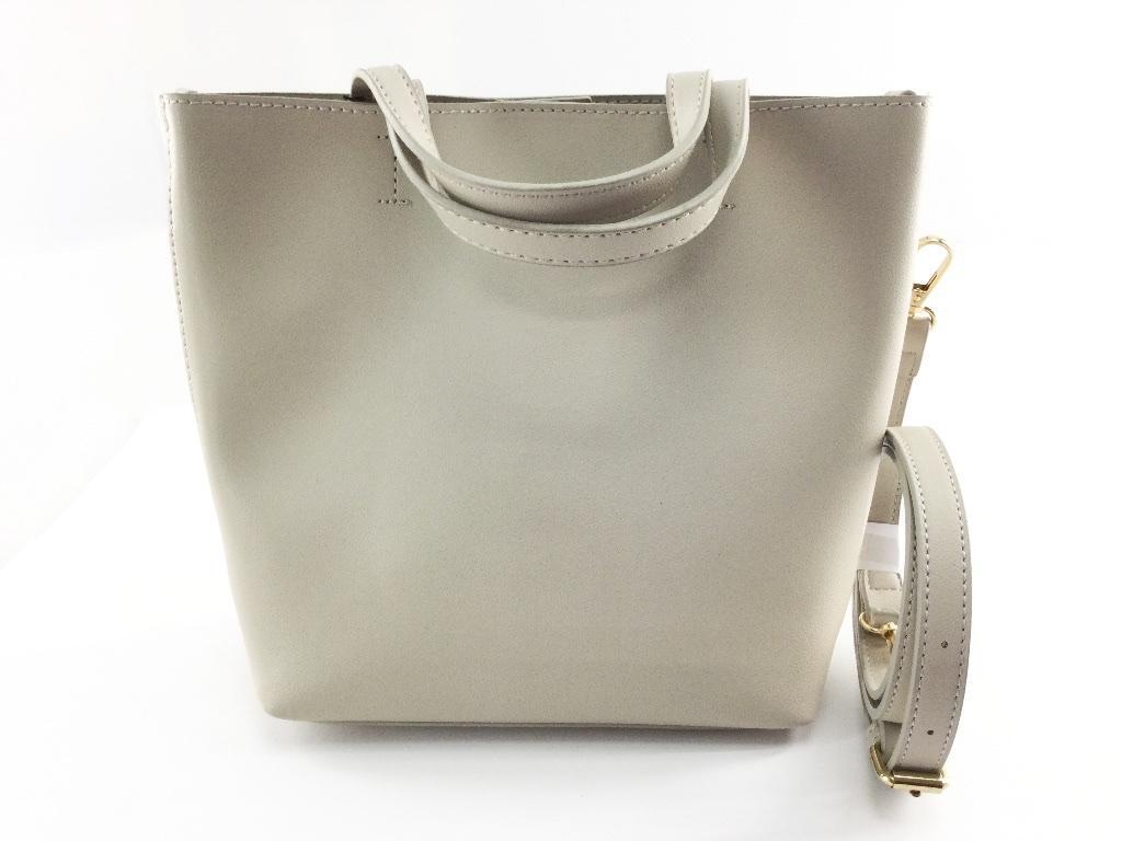 訳あり 2WAYミディショルダーバッグ polka polka ポルカポルカ おしゃれ ライトグレー拍卖