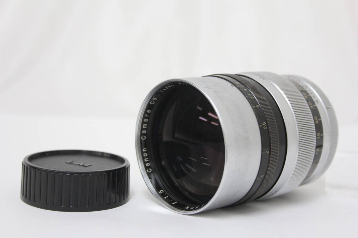 【返品保証】 【超希少】 キャノン Canon Lens 85mm F1.5 L39マウント Mマウントアダプターリングセット v6432拍卖