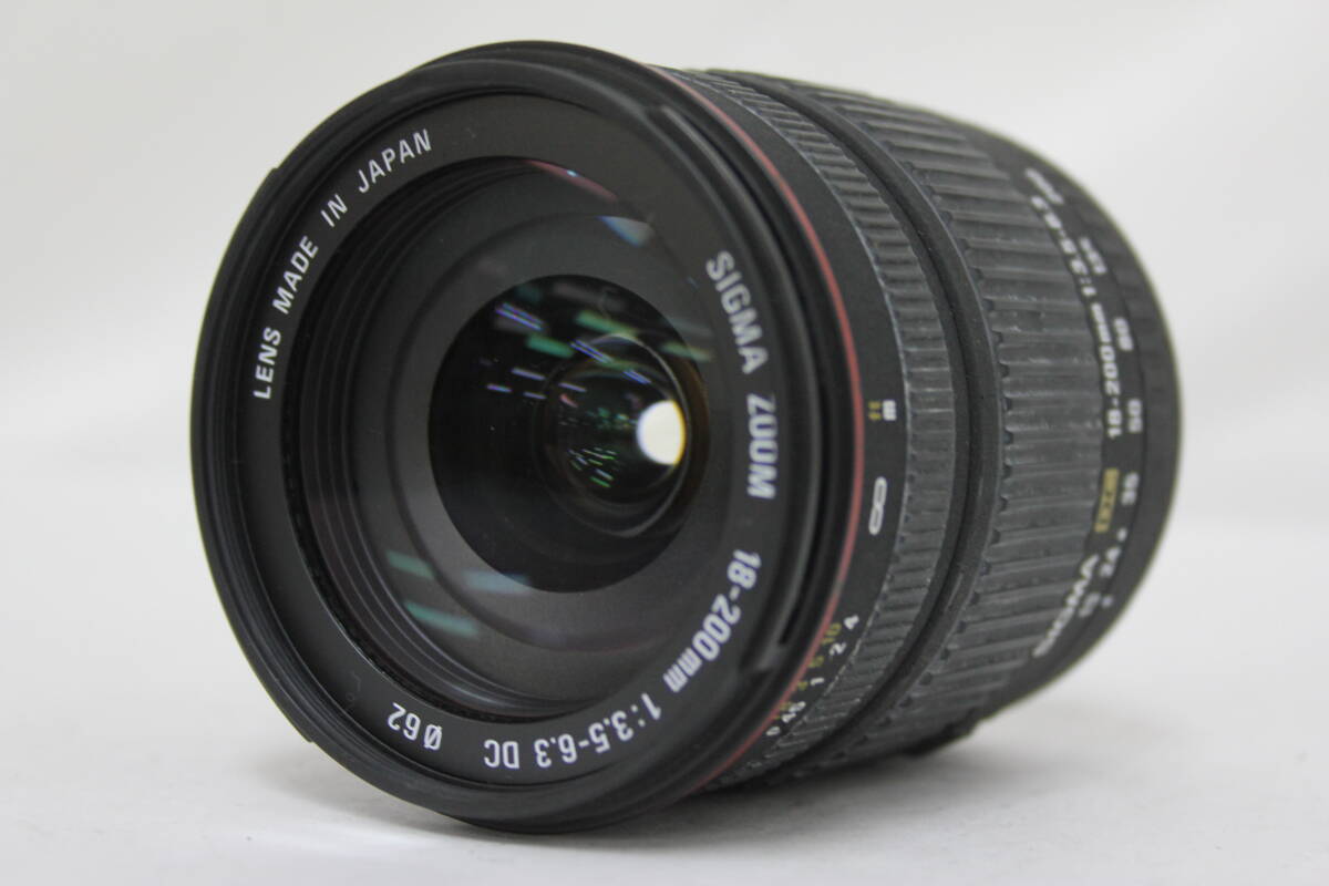 【返品保証】 シグマ Sigma Zoom 18-200mm F3.5-6.3 DC キャノンマウント レンズ v7236拍卖