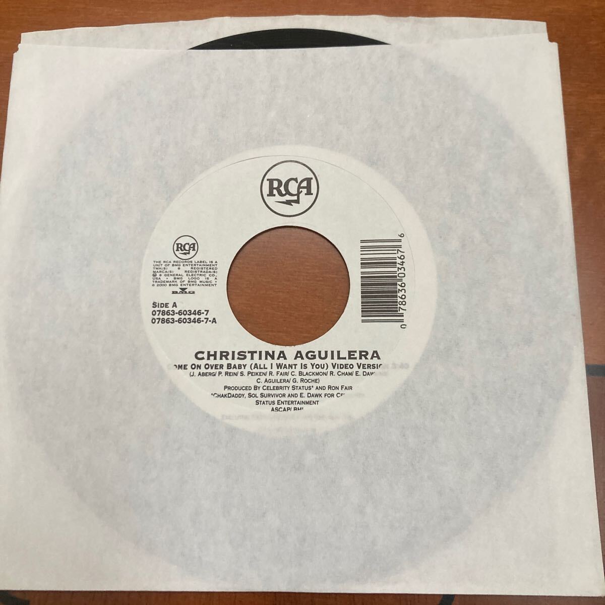 christina aguilera、come on over baby、7インチレコード、indie rock、洋楽拍卖