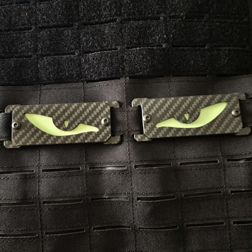 カーボンタイプ発光識別ストリップ反射バッジ拡張パッチMolleシステム拍卖