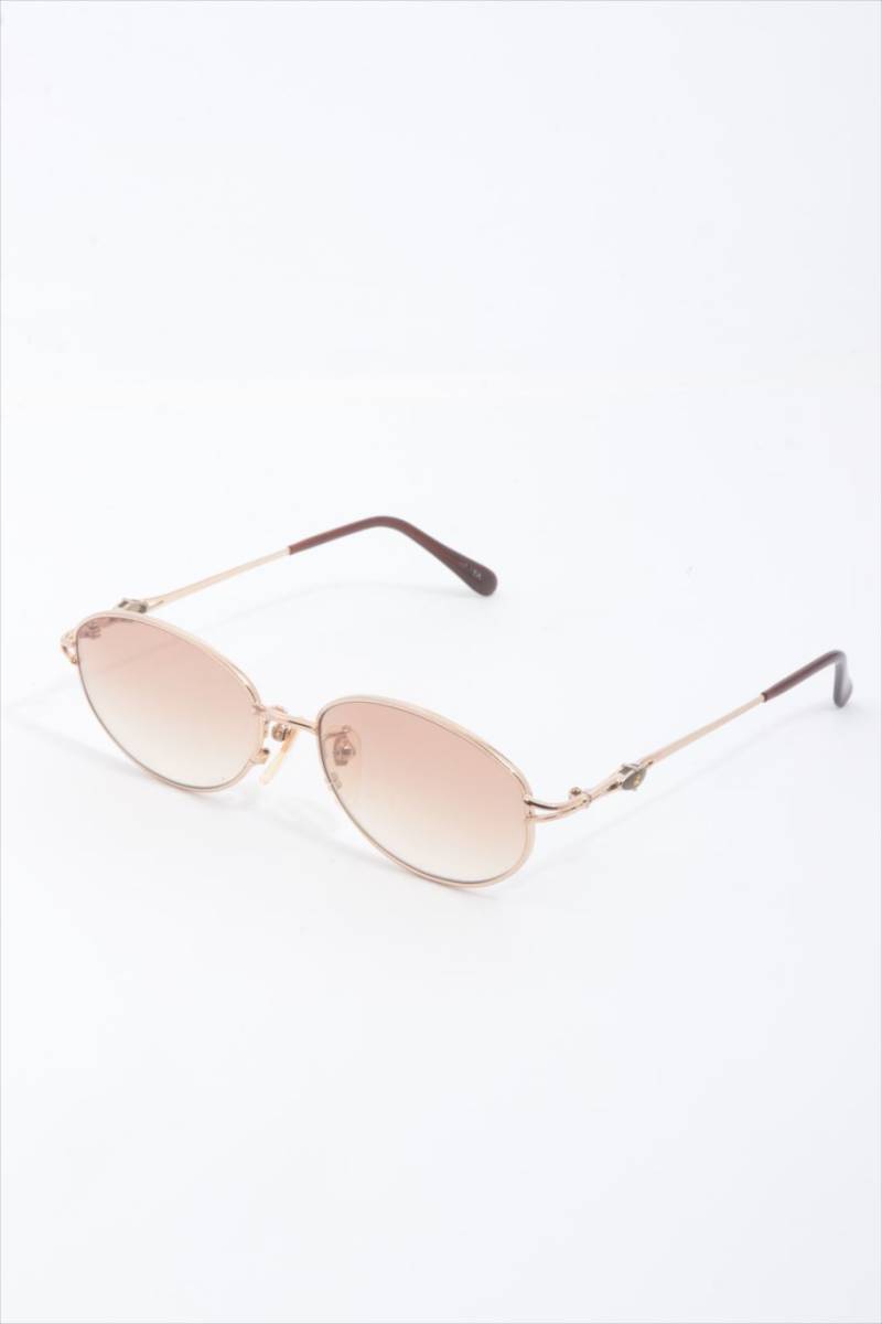 $ 美品 $ レア♪ ● サングラス ● Elegance PARIS ■ エレガンス パリ ■ ロゴ入り ■ ゴールド & ブラウン ■ 55□17-135 ■ レトロ 拍卖