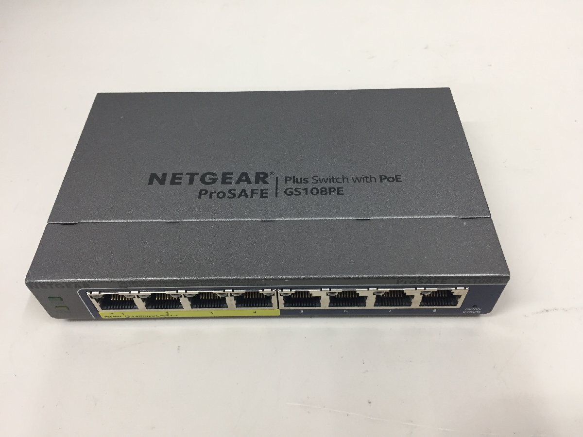 NETGEAR【GS108PEv3】ギガビット8ポート アンマネージプラススイッチ(4ポートのPoE給電対応) 本体のみ(管2OF)拍卖