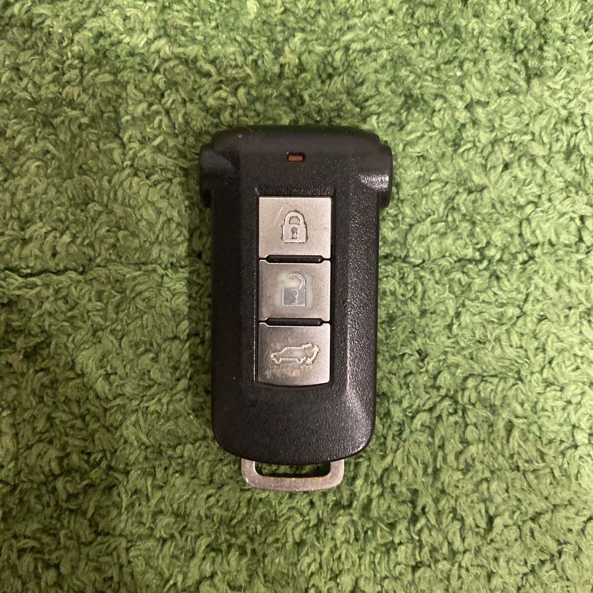 三菱 デリカ D5 純正 スマートキー 3ボタン 片側電動スライドドア キーレス リモコン 作動チェック済み ★2672拍卖