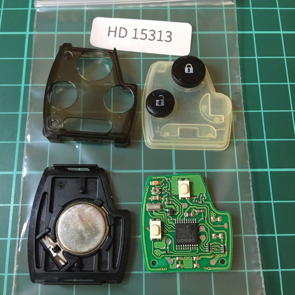HD15313 ホンダ 純正 点灯あり キーレス スケルトン 基盤のみ 2ボタンステップワゴン エリシオン フリード等拍卖