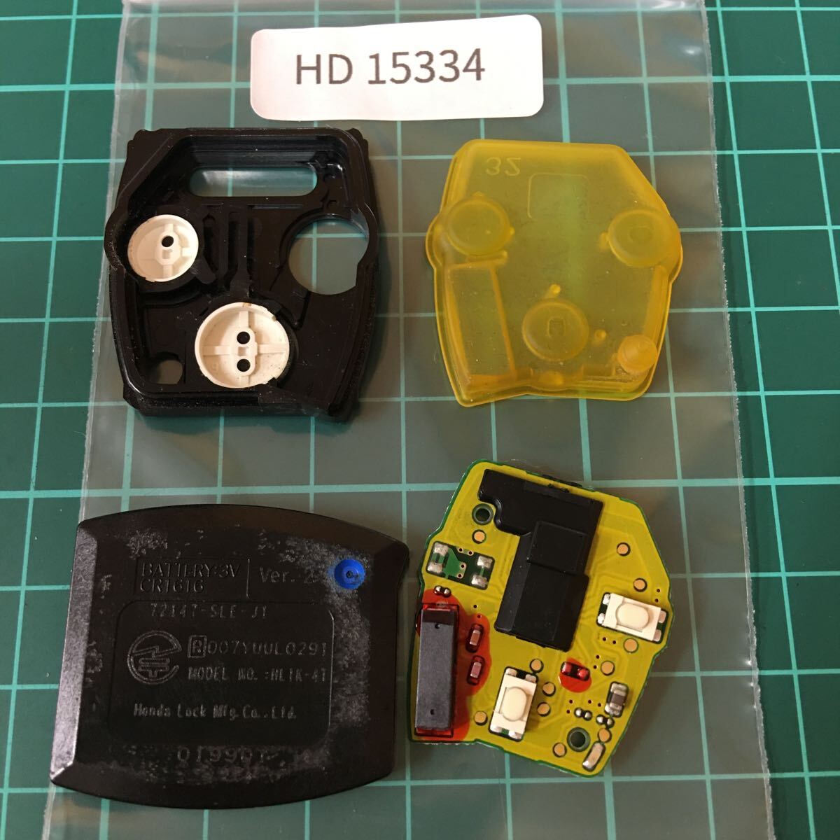 HD15334 ホンダ 純正 点灯あり キーレス基盤のみ 2ボタンステップワゴン エリシオン フリード等 72147-SLE-J1拍卖