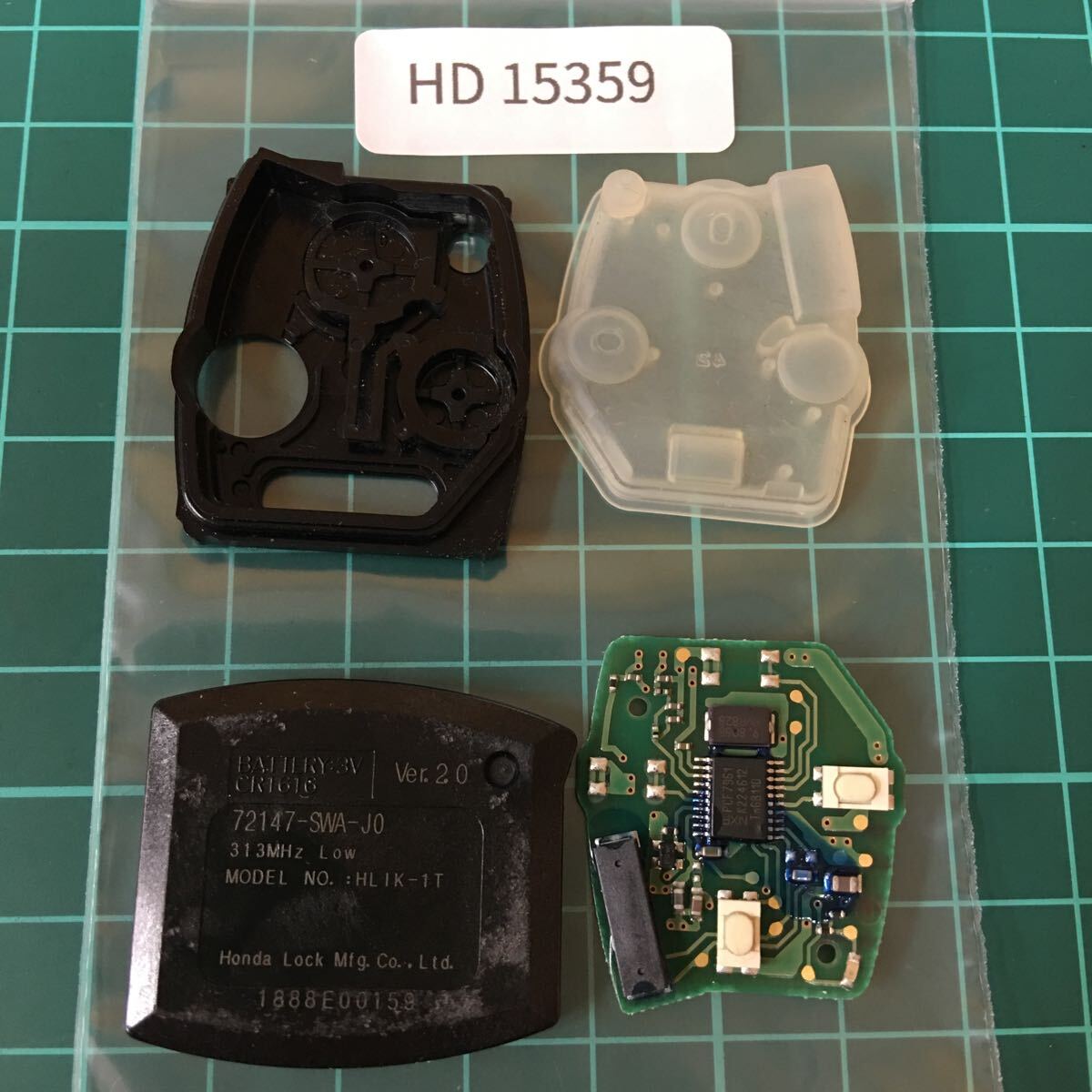 HD15359 ホンダ 純正 点灯あり キーレス基盤のみ 2ボタンステップワゴン エリシオン フリード等 72147-SWA-J0拍卖
