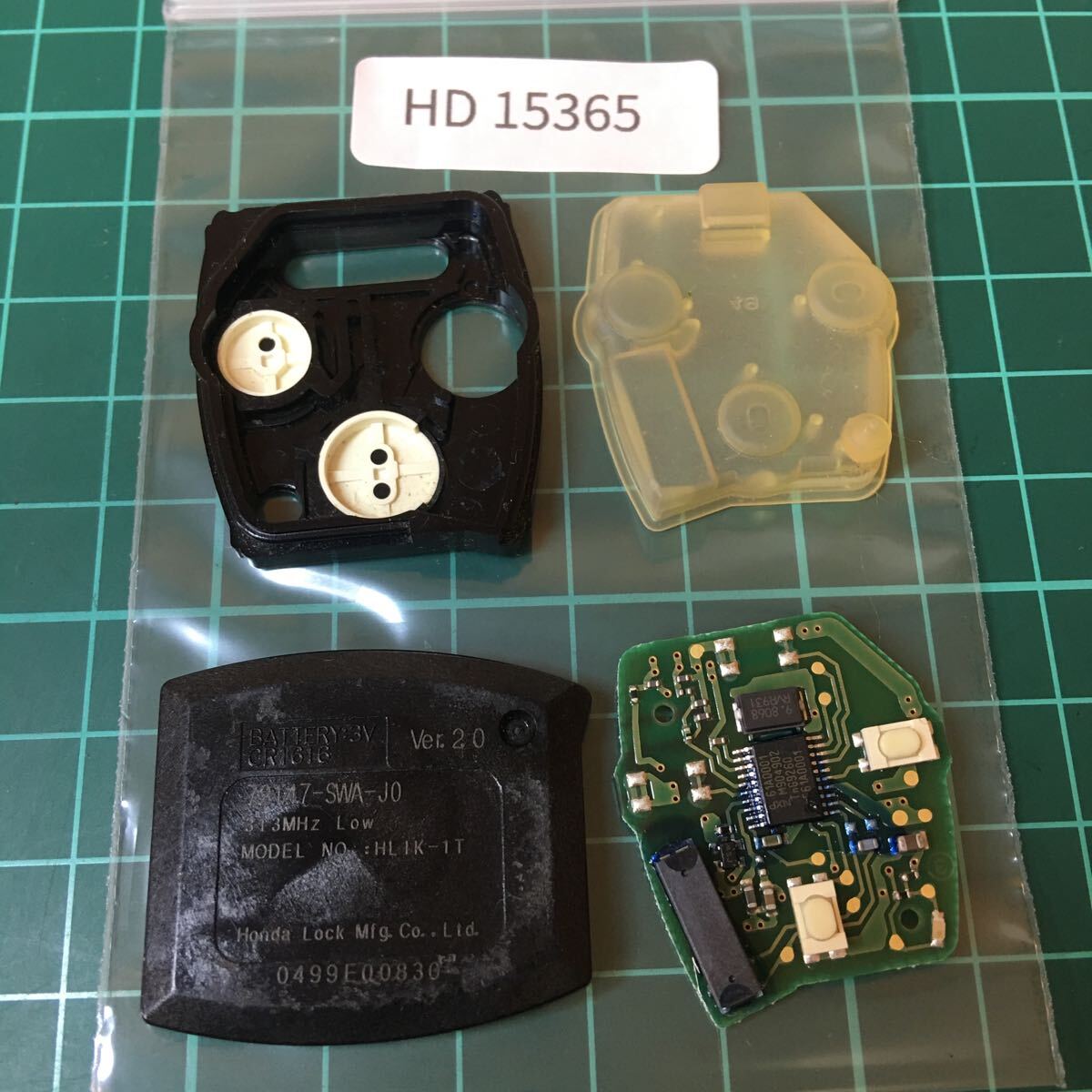 HD15365 ホンダ 純正 点灯あり キーレス基盤のみ 2ボタンステップワゴン エリシオン フリード等 72147-SWA-J0拍卖