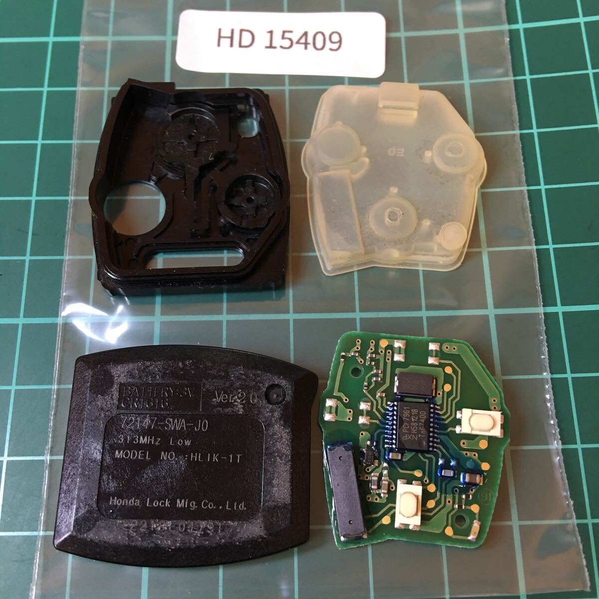 HD15409 ホンダ 純正 点灯あり キーレス基盤のみ 2ボタンステップワゴン エリシオン フリード等 72147-SWA-J0拍卖