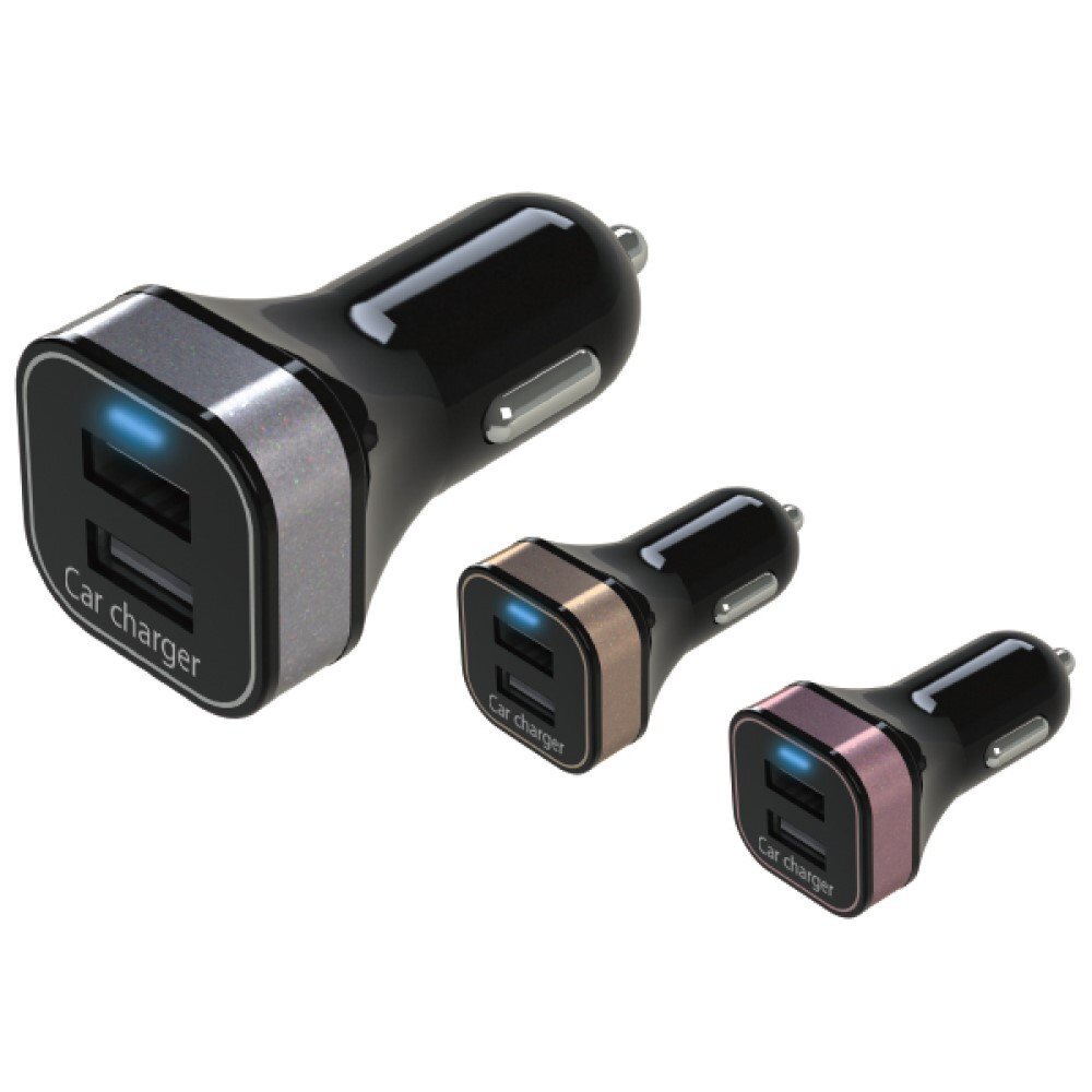 MADMAX カー用品 アークス スクエア 2.4A DC/USB充電器 ゴールド(X-185)DC12/24V車兼用/スマートフォン アイフォン トラック【送料800円】拍卖