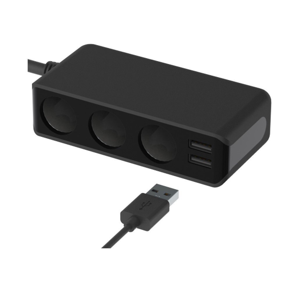 MADMAX カー用品 アークス DC12V/24V兼用 DX3連ソケットUSB2ポート付(X-175)/スマートフォン スマホ 携帯 充電 トラック【送料800円】拍卖