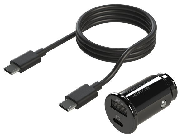 MADMAX カー用品 アークス コンパクトチャージャーPD&C-Cケーブル付き(X-267)DC12/24V車兼用/スマホ充電 携帯充電【送料800円】拍卖