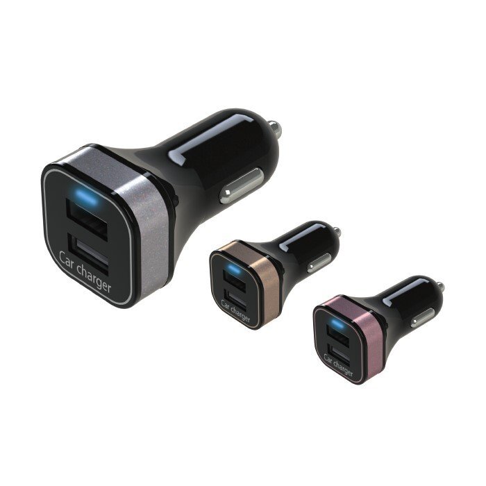 MADMAX カー用品 アークス スクエア 2.4A DC/USB充電器 ピンク(X-186)DC12/24V車兼用/ギャラクシー アンドロイド 携帯【送料800円】拍卖