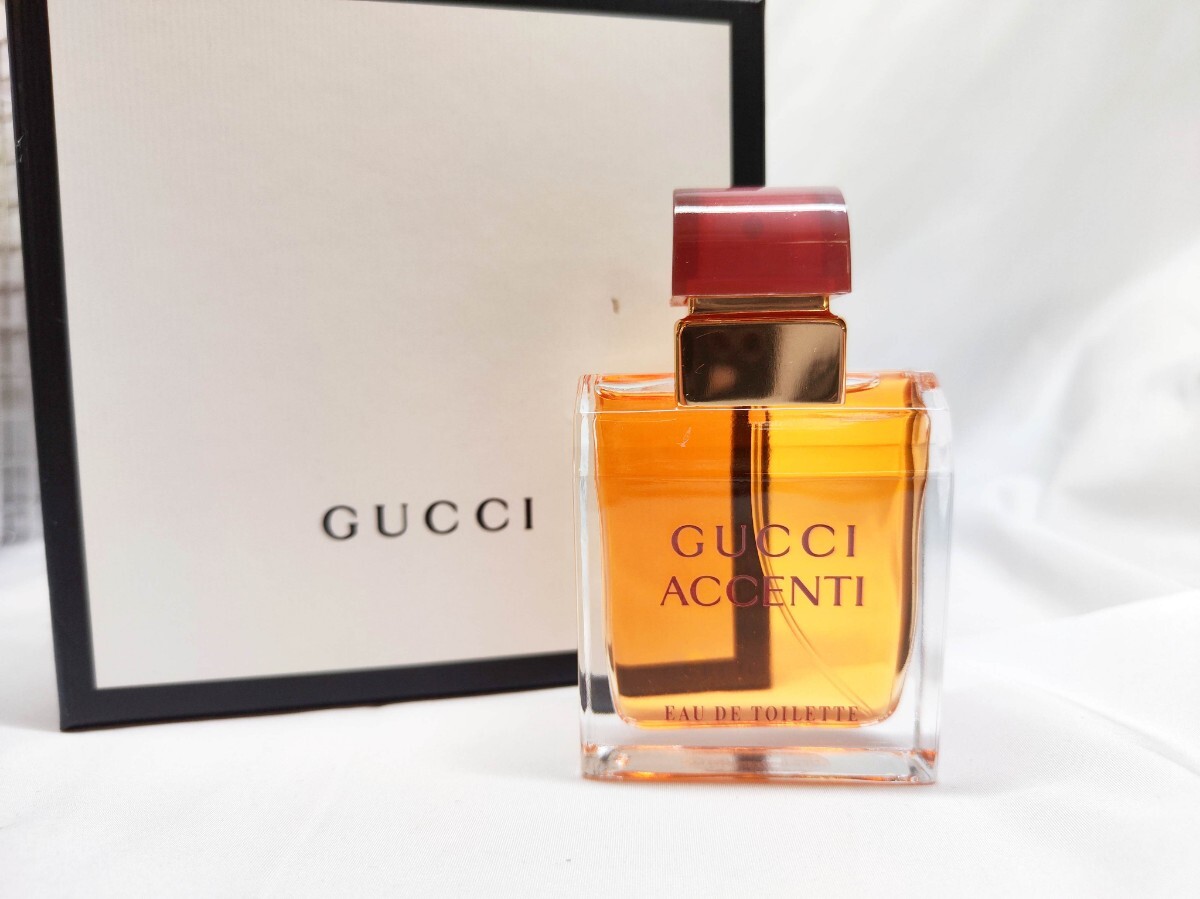 【ほぼ未使用】【送料無料】グッチ GUCCI アチェンティー ACCENTI オードトワレ オーデトワレ EDT 香水 50ml 拍卖