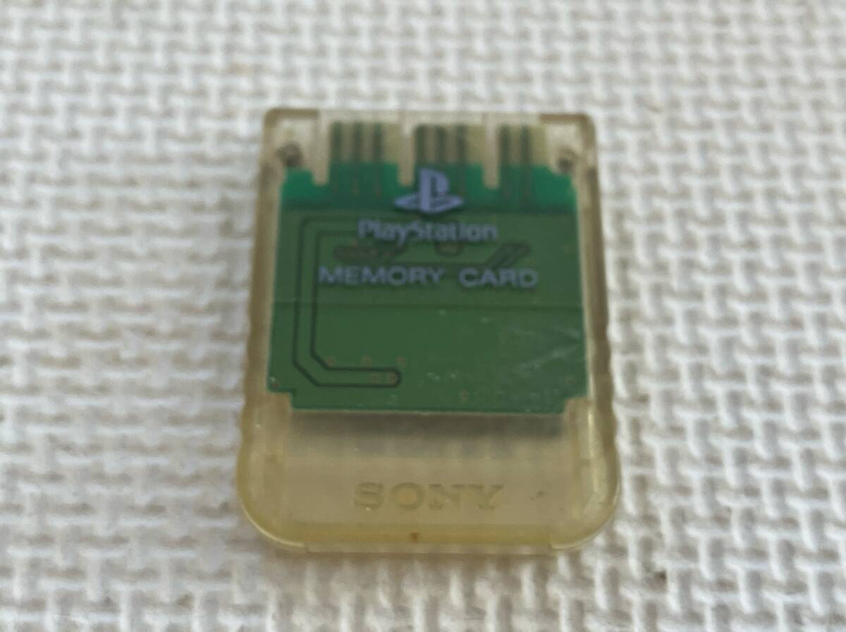 24-MC-156 プレイステーション メモリーカード 純正 クリア データクリア端子研磨動作品拍卖
