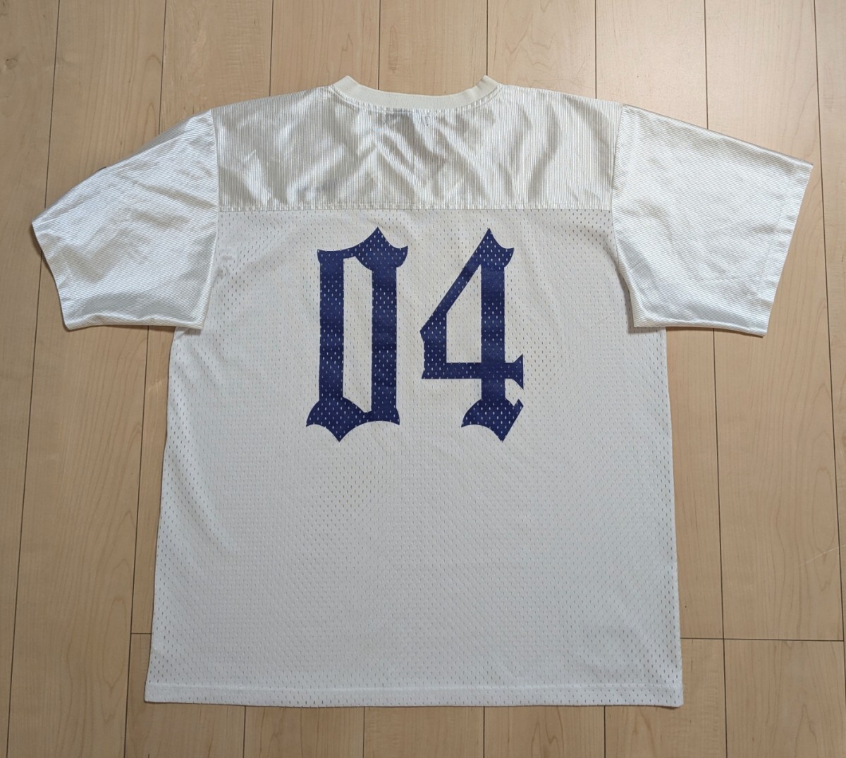 2XL 良品 FIRMEZA フィルメサ フットボールシャツ ホッケーシャツ ゲームシャツ チカーノスタイル メキシカンスタイル ホワイト 白拍卖