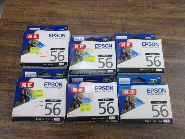 EPSON インク IC56  6本 純正拍卖