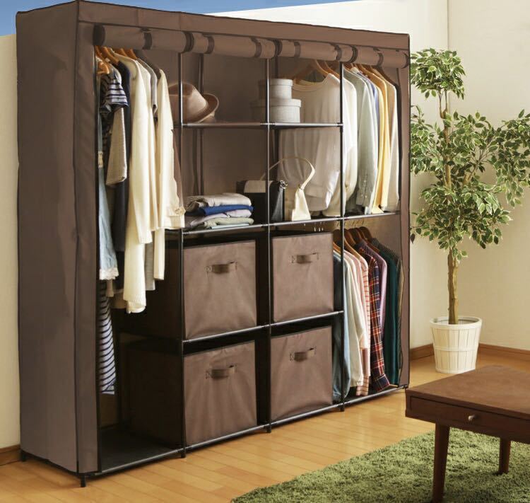 ハンガーラック ワードローブ 収納ラック 収納棚 クローゼット 収納家具 拍卖