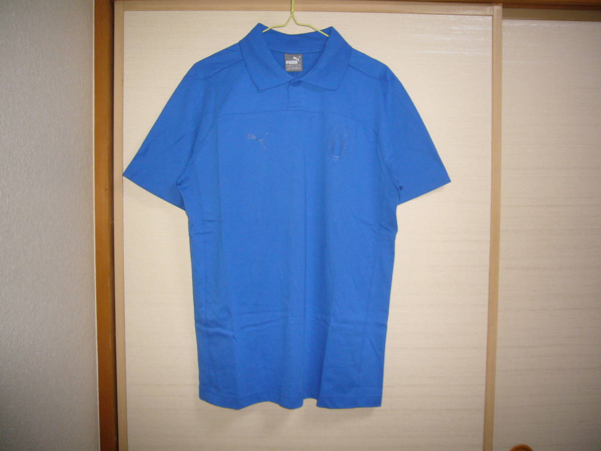 プーマ イタリア代表 半袖ポロシャツ青 Mサイズ拍卖