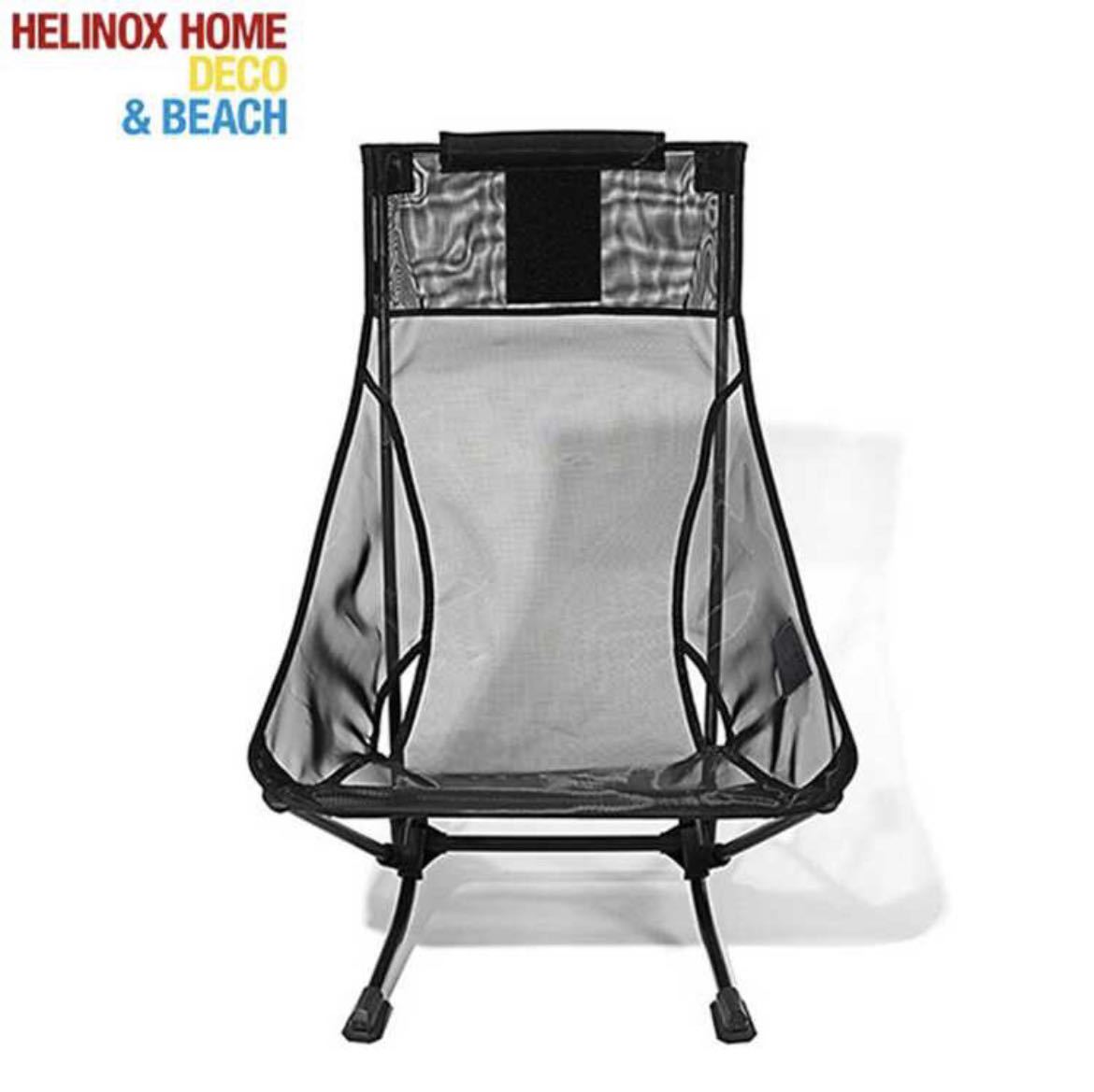 【完売★新品未使用】 Helinox ヘリノックス ビーチチェア ブラック Beach Chair Home タクティカル サマーキット メッシュ 海水浴 summer拍卖