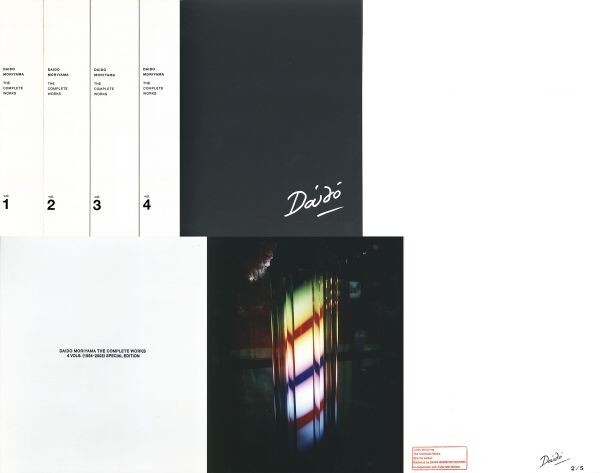 森山大道全作品集 Daido Moriyama 全4冊揃 サイン Cプリント(限5 サイン、スタンプ S:30×25) 2003拍卖