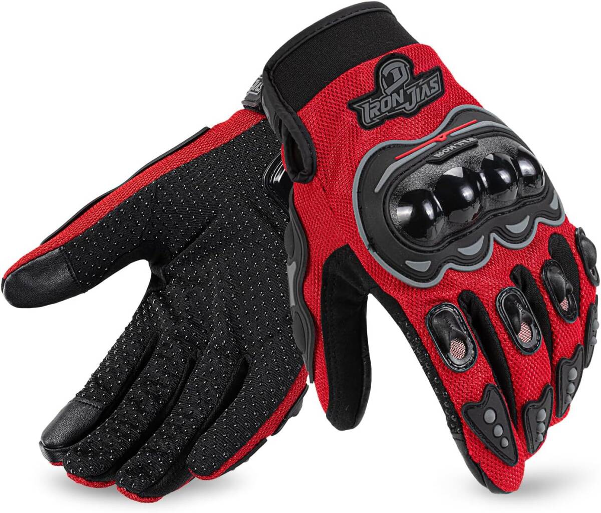 【新品】 バイクグローブ オートバイ 手袋 テブクロ スマートフォン対応 タッチパネル対応 耐衝撃 通気性 耐用性 サイズ:L 色:レッド拍卖