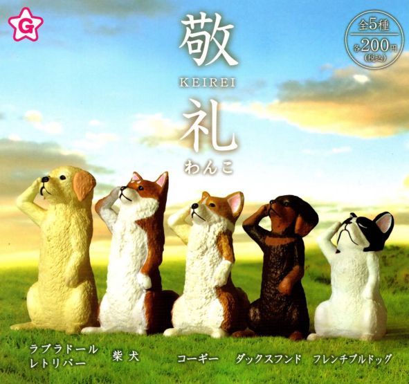敬礼 わんこ 全5種セット拍卖