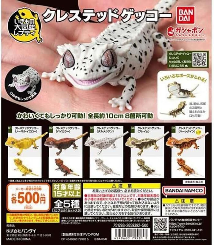 いきもの大図鑑レプティ クレステッドゲッコー 4種セット拍卖