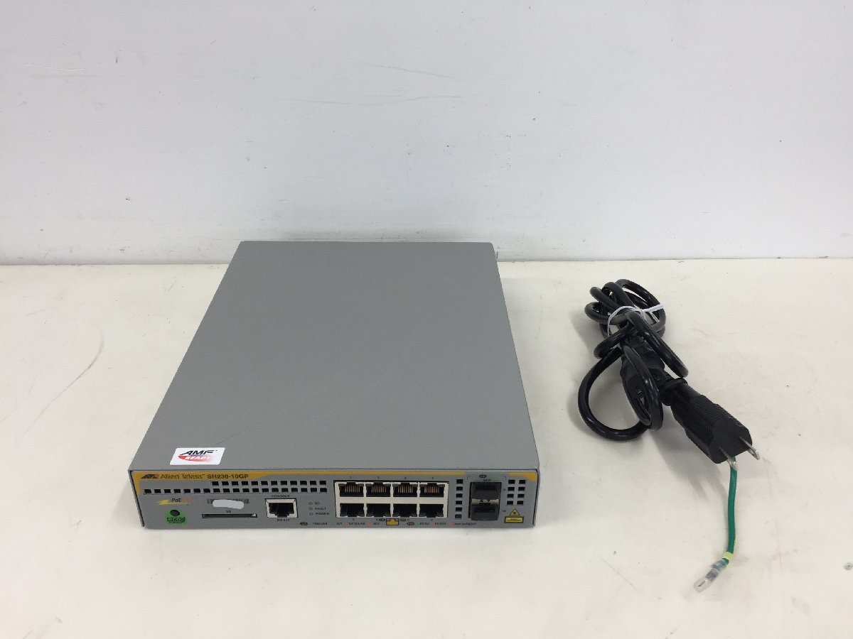 Allied Telesis CentreCOM AT-SH230-10GP 8ポート1000BASE-T(PoE+給電対応) L2plusスイッチ (管2FW)拍卖