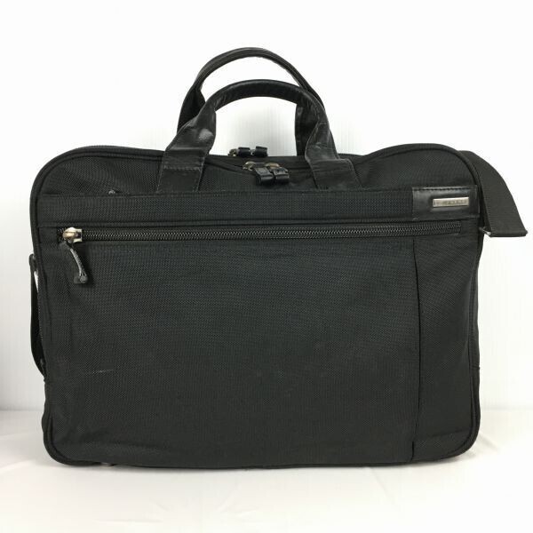 ACEGENE/エースジーン 書類かばん ビジネスバッグ ショルダーストラップ 黒 収納ポケット多数 管NO.WB12-43拍卖