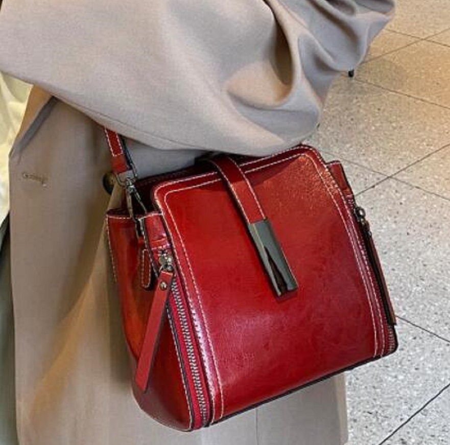 牛革 本革 レザー 2way ショルダーバッグ レディース 手提げバッグ 通勤 レザー ワイン拍卖