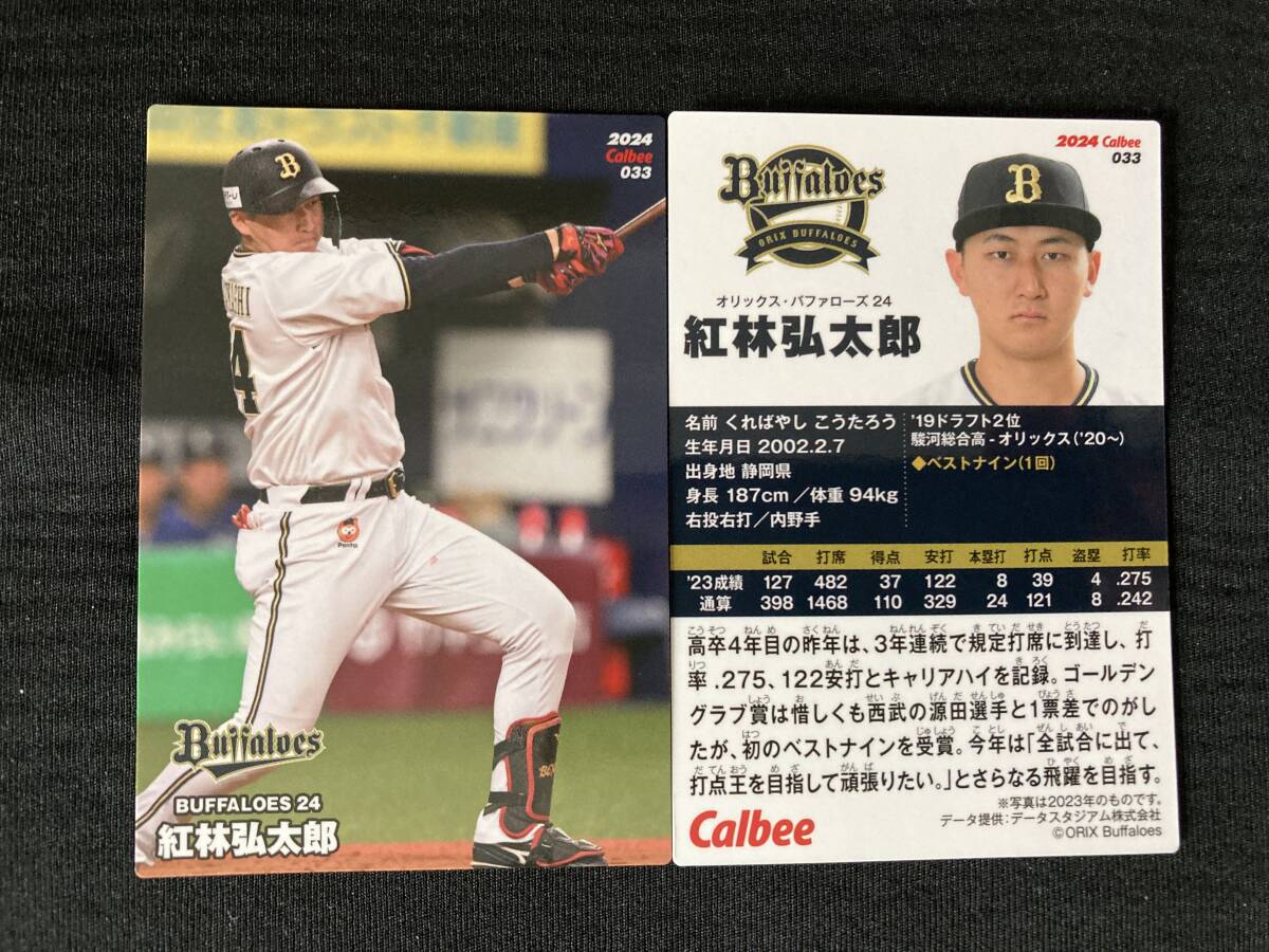 2024 R-33 紅林(オリックス)レギュラーカード カルビー プロ野球チップス 第1弾 最新版 即決拍卖