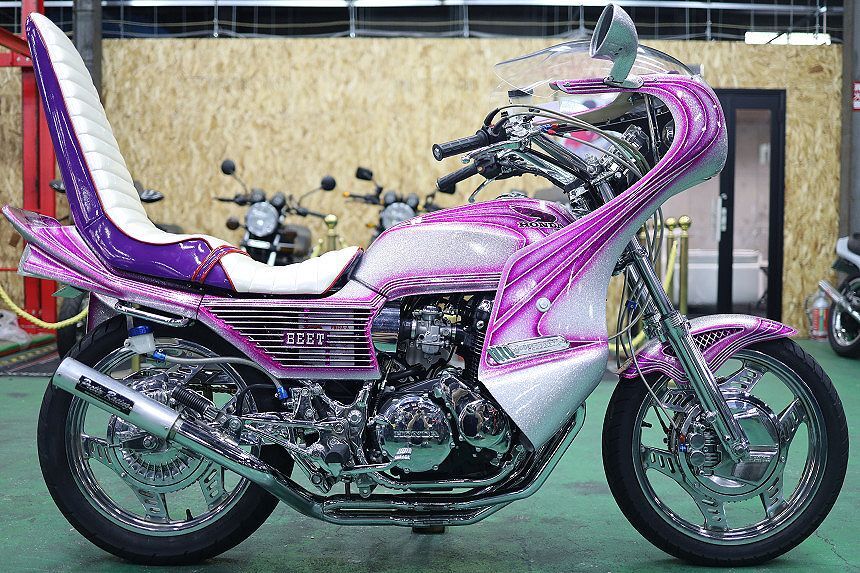 超極上/CBX400F/フルメッキ/フルレストアエンジンOH/カスタムペイント/ロケット/フルカスタム/フレームメッキ/キャンディーライフ/ウオタニ拍卖