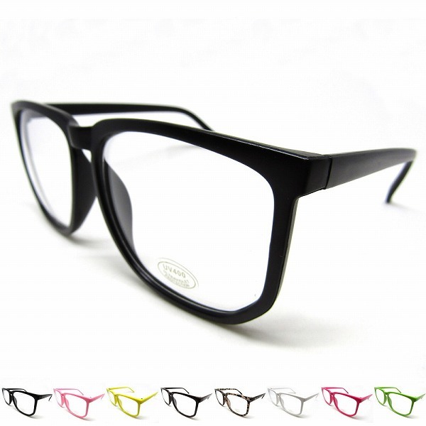 「abt-a2」 おしゃれな アラレちゃん型 デカめがね ( ブラック )拍卖