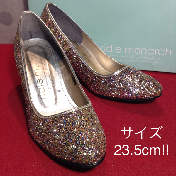 【売り切り!!送料無料!!】A-52 中古訳アリ!!ridie monarch パンプス 23.5cm 箱あり!激安!オシャレ!!拍卖