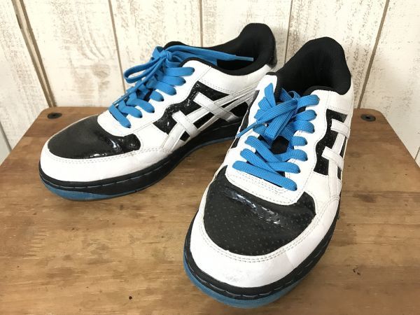 お勧め・【TIGON】asics アシックス ダッドスニーカー 白×黒 26センチ拍卖