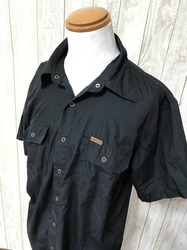 お勧め・【ウエスタンシャツ】Carhartt カーハート 半袖ワークシャツ XL 黒拍卖