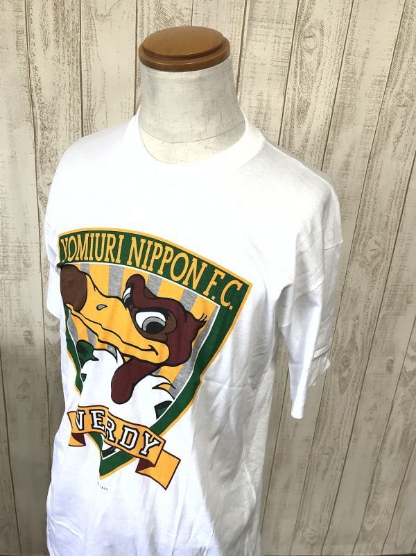 お勧め・【読売ヴェルディ川崎】サッカー Jリーグ ヴィンテージ Tシャツ L 白拍卖