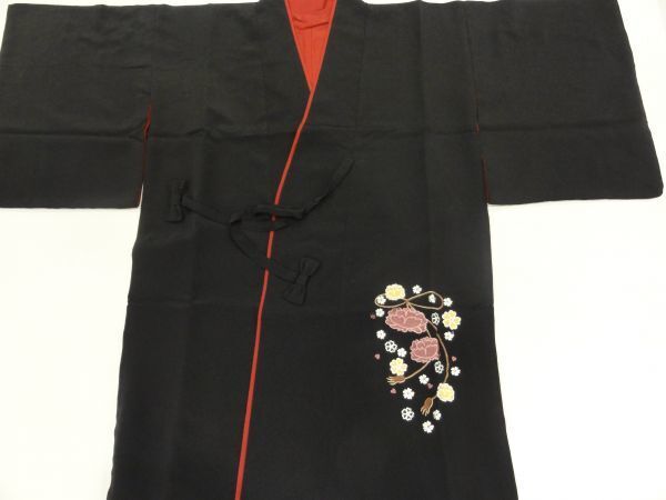 ▼三作▼新品税込 高級ポリ 縮緬おしゃれコート 道中着 ポイント刺繍 M 1拍卖