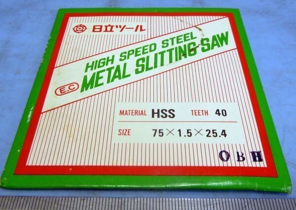 FA378 サイドカッター スリワリ HITACHI EC 100×1.5×25.4 置古し未使用品!拍卖