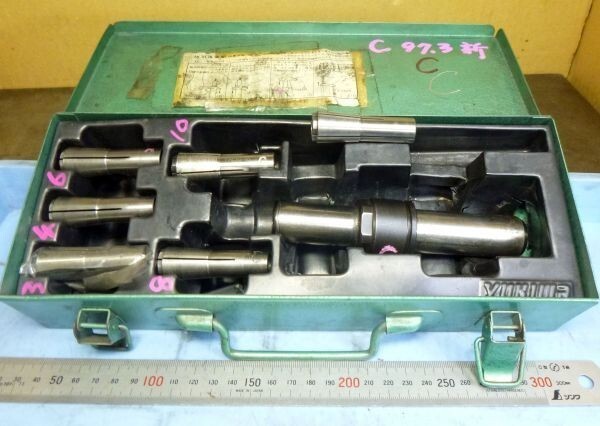 FA448 25mm シャンク ペンシルミルチャック YUKIWA S-SN25-PCH10-145 コレットセット 中古拍卖