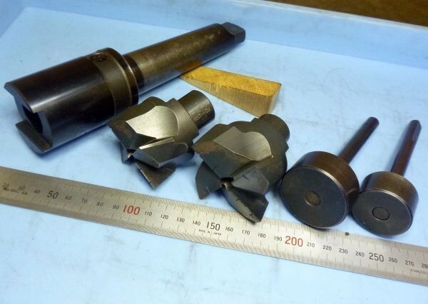 FA758 MT4 沈めフライス パイロット付 座グリカッター NACHI 替刃式 丸50 60 セット 中古拍卖