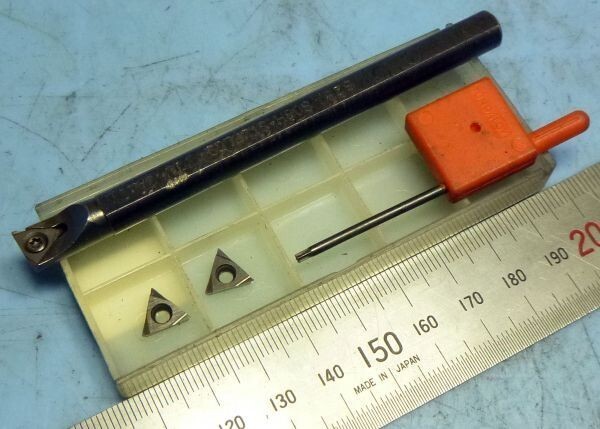 FA854 8mmシャンク スローアウェイ ボーリング TUNGALOY S08H-STUPL09 チップ 工具付 中古拍卖