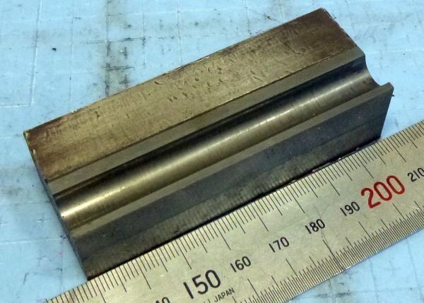 FB087 R溝 ブロック 板状 プレート 80×30.5×21 中古拍卖