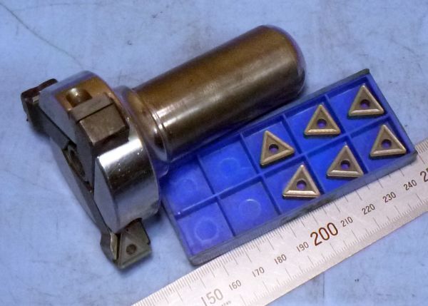 FB481 32mm スローアウェイ フェイスミル 富士元 ナイスカット 丸85 チップ セット 中古拍卖