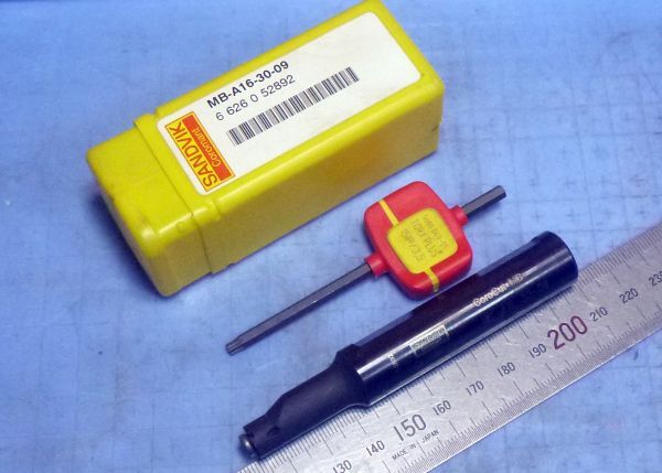 FB631 16mm スローアウェイ SANDVIK MB-A16-30-09 コロカットMB 小型旋盤用アダプタ 中古拍卖